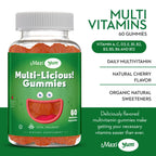 Maxi Health Multivitamin Gummies Cherry Flavored - 60 Gummies - image 3