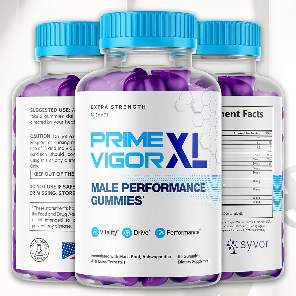 Syvor Prime Vigor XL Gummies Maximum Strength - 60 Gummies - image 2