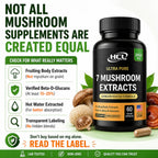 HCL Herbal Code Labs Mushroom Supplement Extract - 60 Capsules - image 5