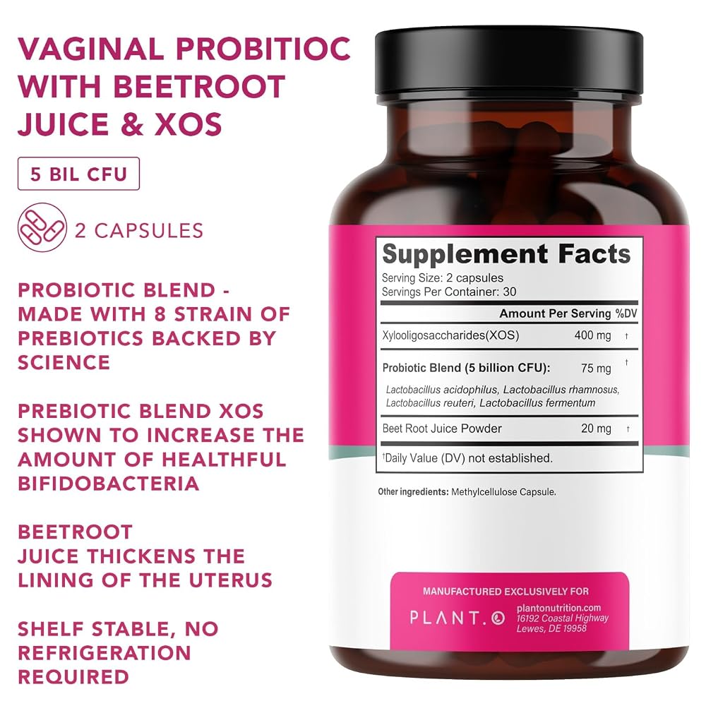 PLANT.O NUTRITION Vaginal Probiotics with 4 Lactobacillus Strains - 1 Count - image 2