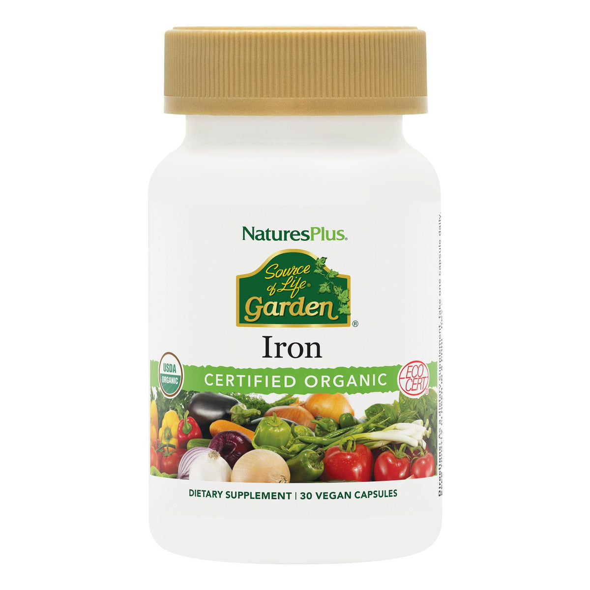 Nature's Plus Source of Life Garden Iron - 30 Capsules