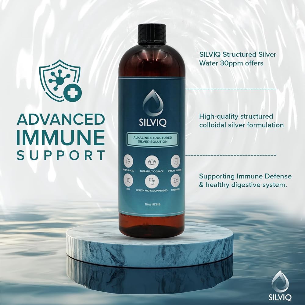 SILVIQ Structured Silver Water 30PPM Immune Support - 16 Fl Oz - image 4