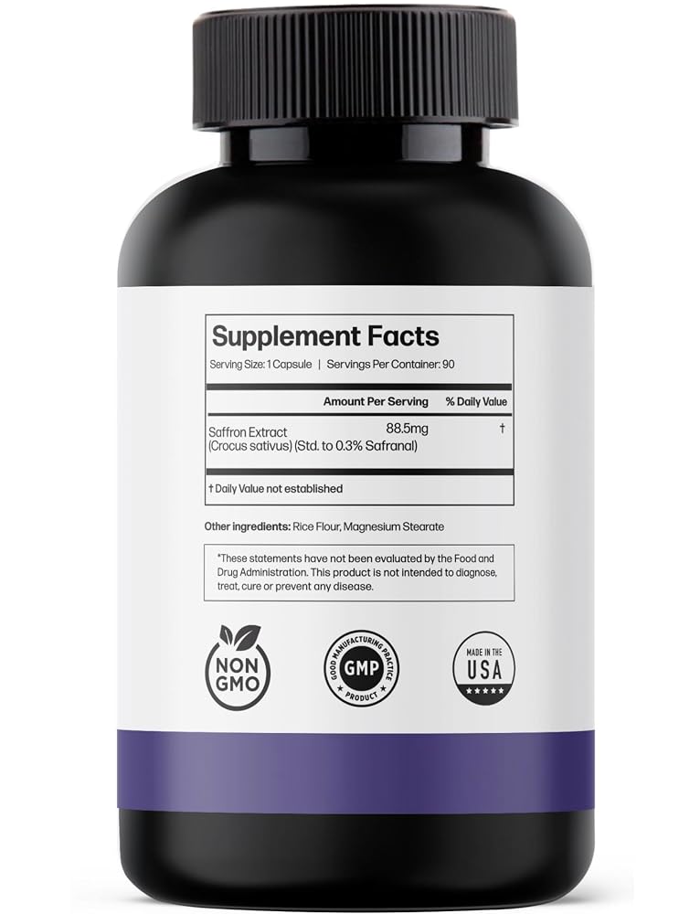 Ultra6 Nutrition Pure Saffron Extract Appetite Suppressant - 90 Capsules - image 9