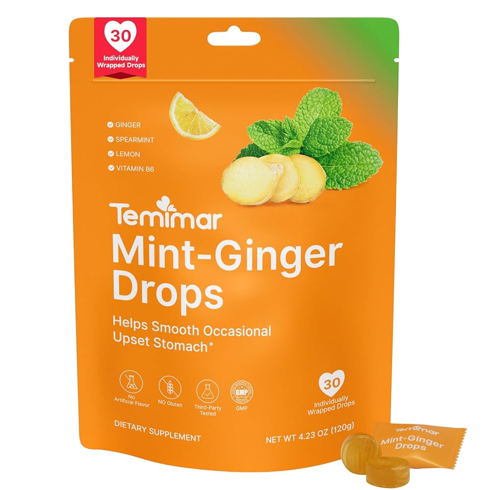 Temimar Ginger Candy for Nausea Relief