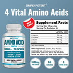 Simply Potent Amino Acid Complex 1800mg - 200 Capsules - image 2
