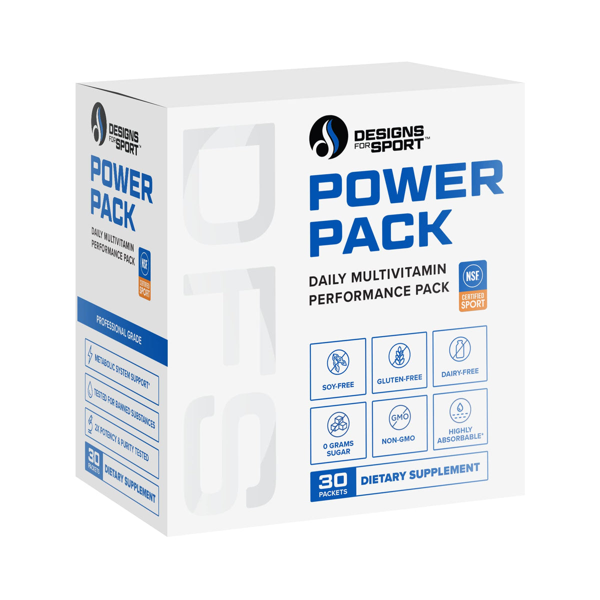 Designs for Sport Vitamin Packs Athlete's Supplement Stack - 30 Packets