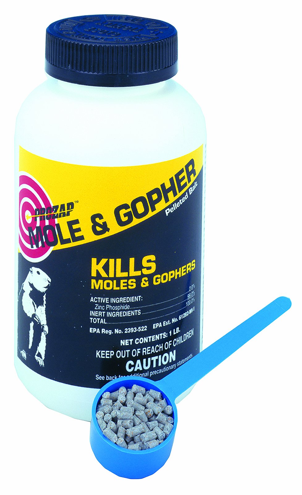 NEOGEN RODENTICIDE PROZAP Zinc Phosphide Mole Bait - 1 lb.