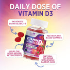 Health Nutrition Naturals Vitamin D3 Gummies 5000 IU (125 mcg)