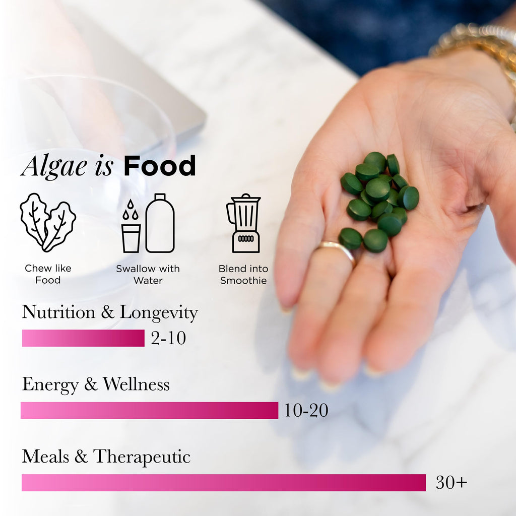 ENERGYBITS VITALITYbits Organic Blended Spirulina & Chlorella Algae