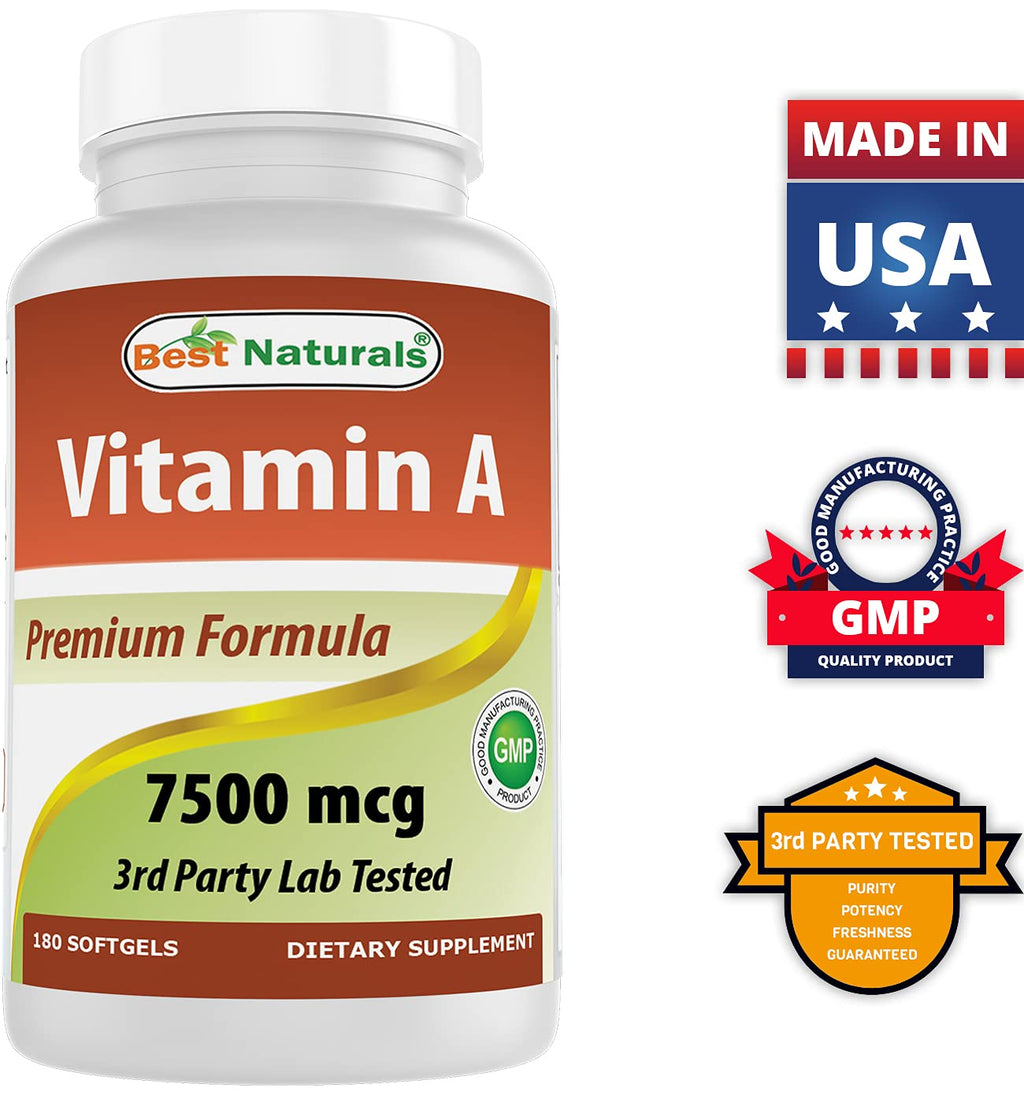Best Naturals Vitamin A 25000 IU Softgels for Vision Support - 180 Softgels - image 8