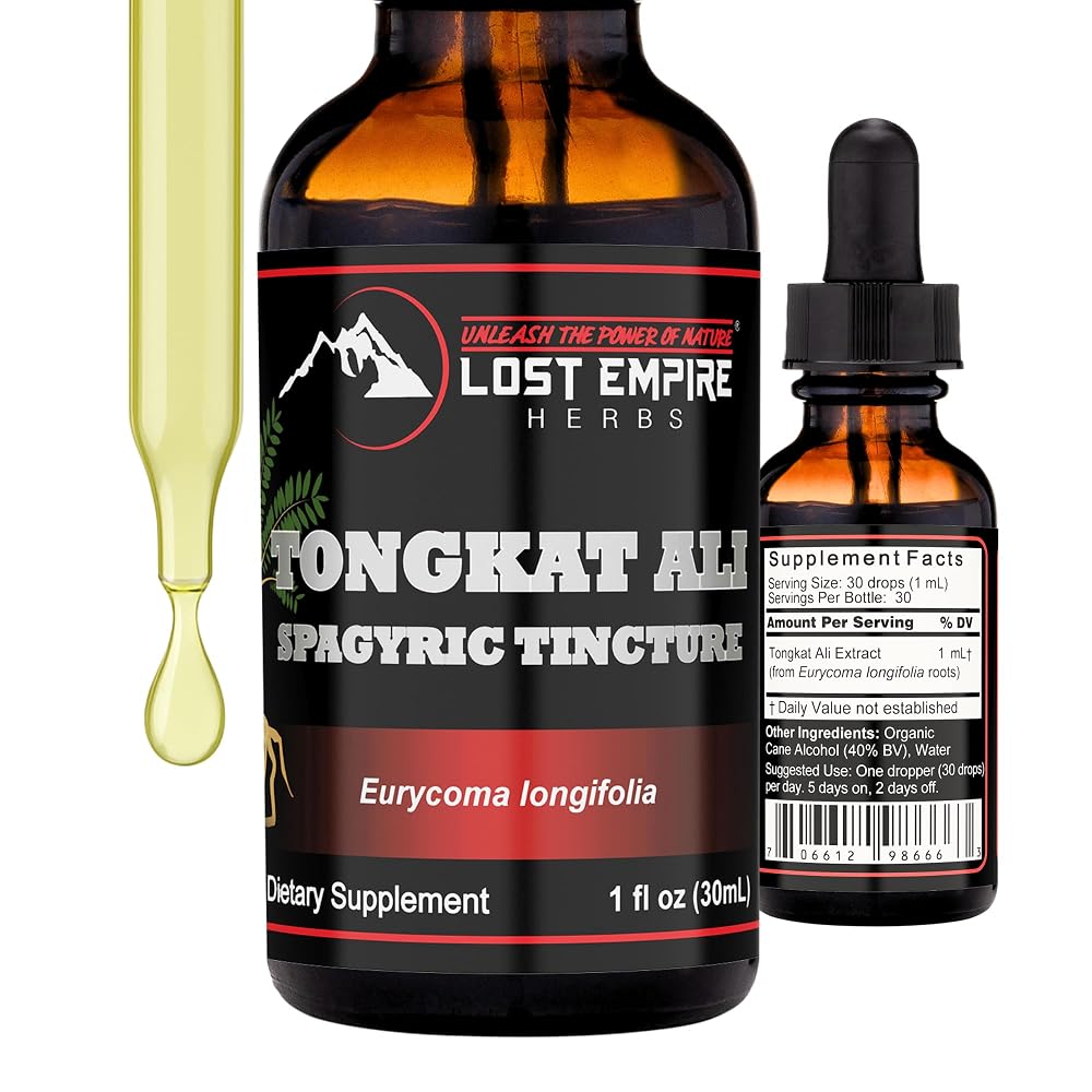 Lost Empire Herbs Tongkat Ali Spagyric Tincture - 1 fl oz