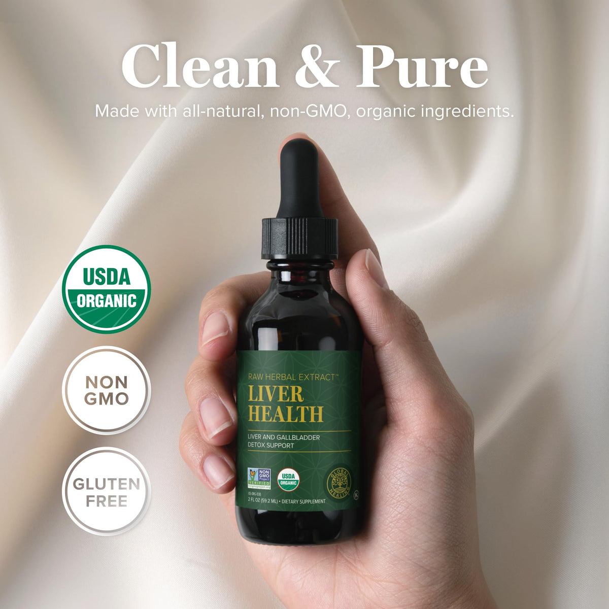 Global Healing Center Milk Thistle Liver Health Supplement - 2 Fl Oz - image 4