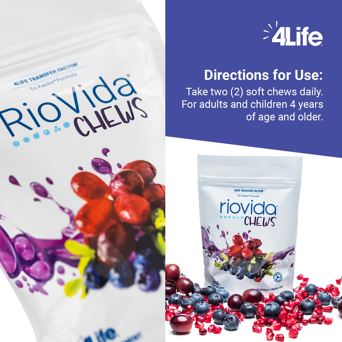 4Life RioVida Chews Berry Immune Support with Vitamin C - 30 Chews - image 5