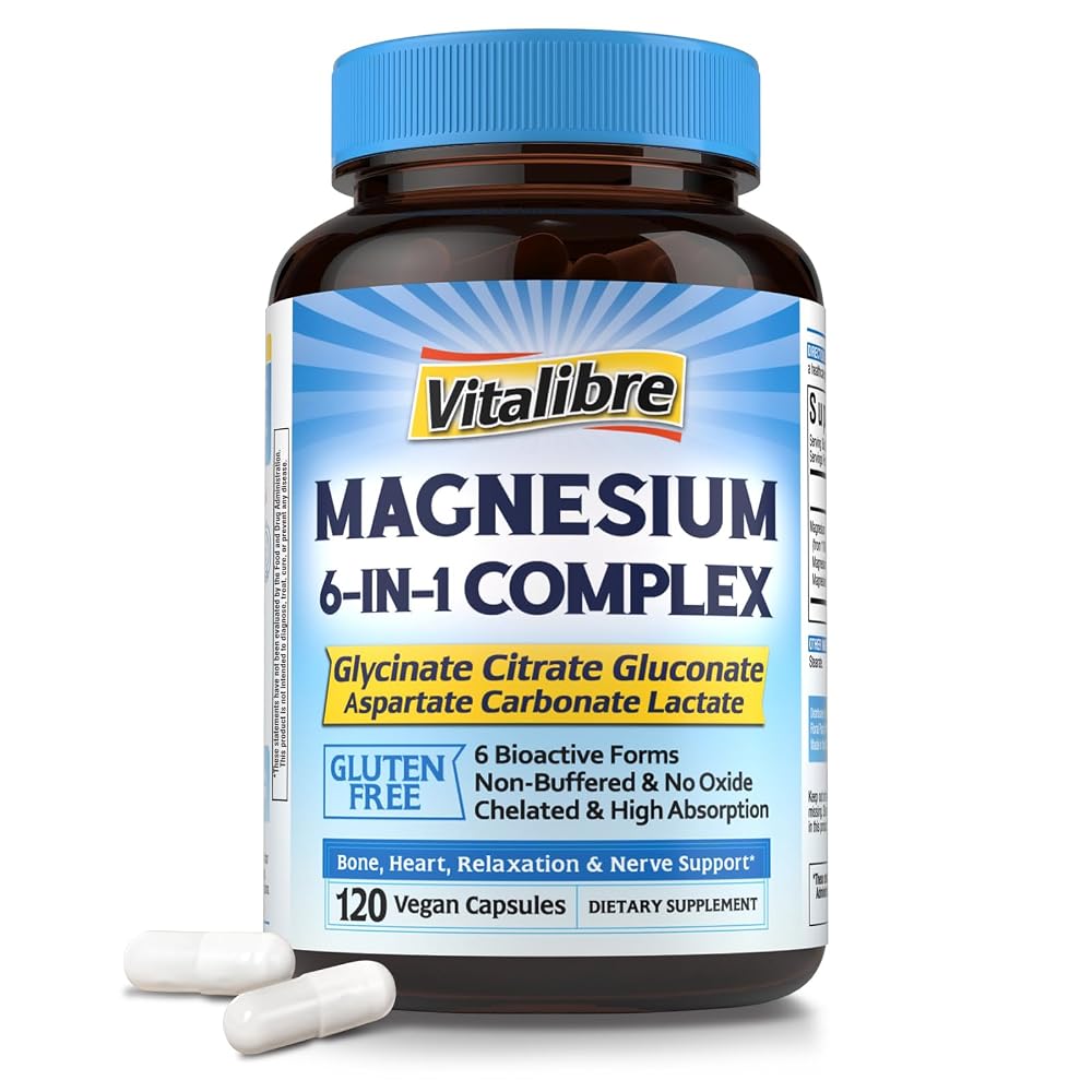 Vitalibre Magnesium Complex Supplement 6 in 1