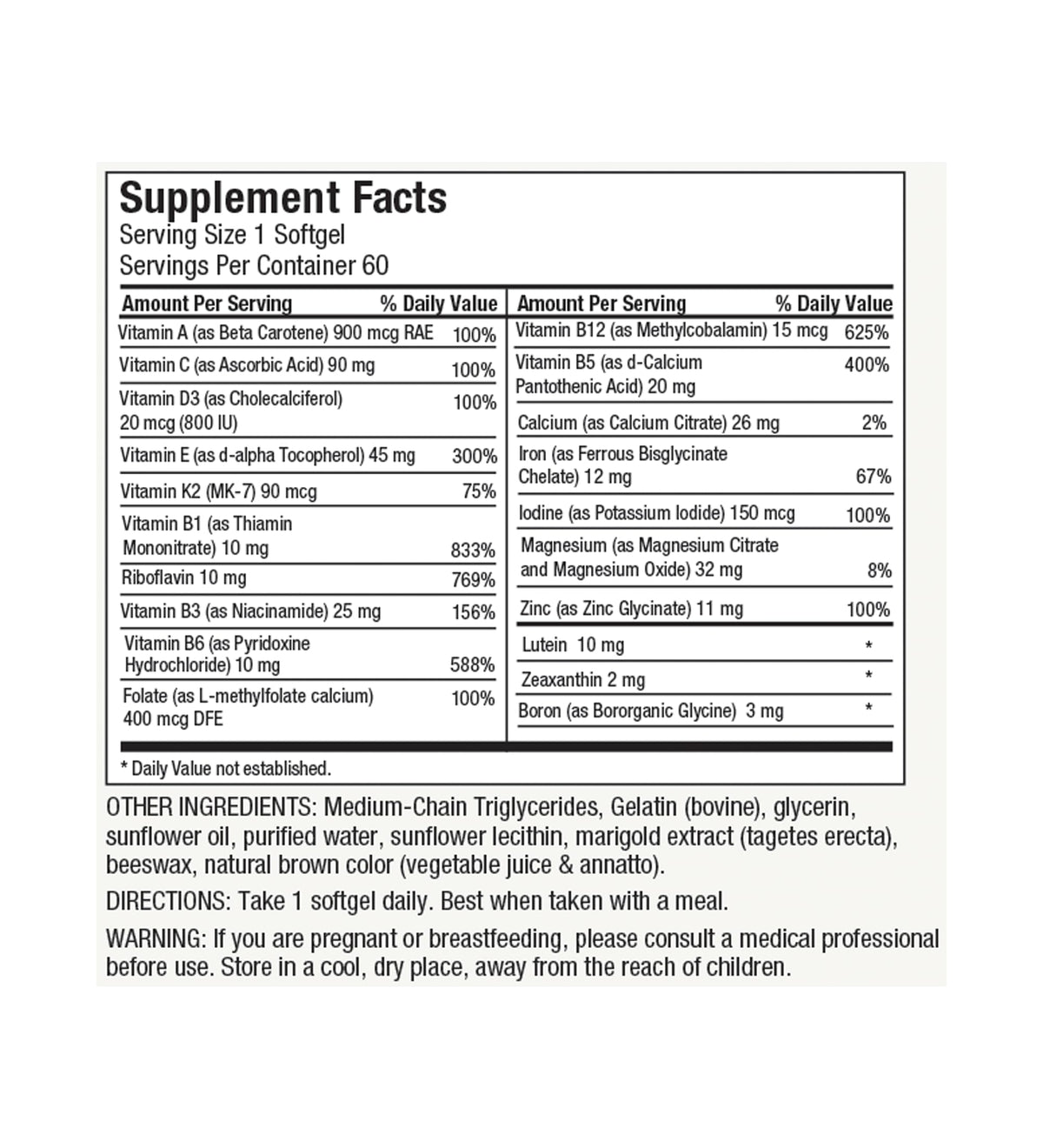 Nutri-Rich Essentials Multi Multivitamin for Energy & Immune Support - image 7