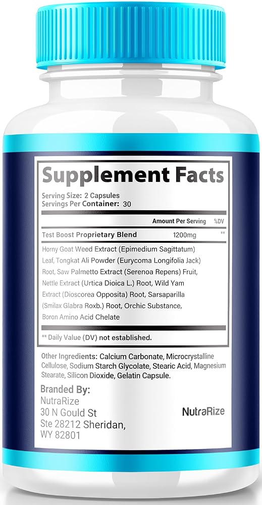 NutraRize Power Rise for Men All Natural Support - 60 Capsules - image 2