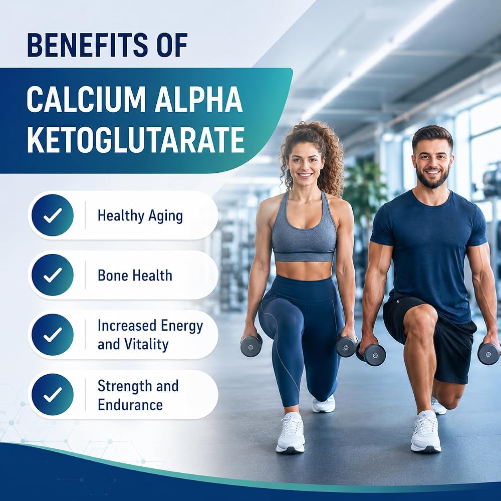 LongJuvity Calcium Alpha-Ketoglutarate AKG Supplement - 60 Capsules - image 5