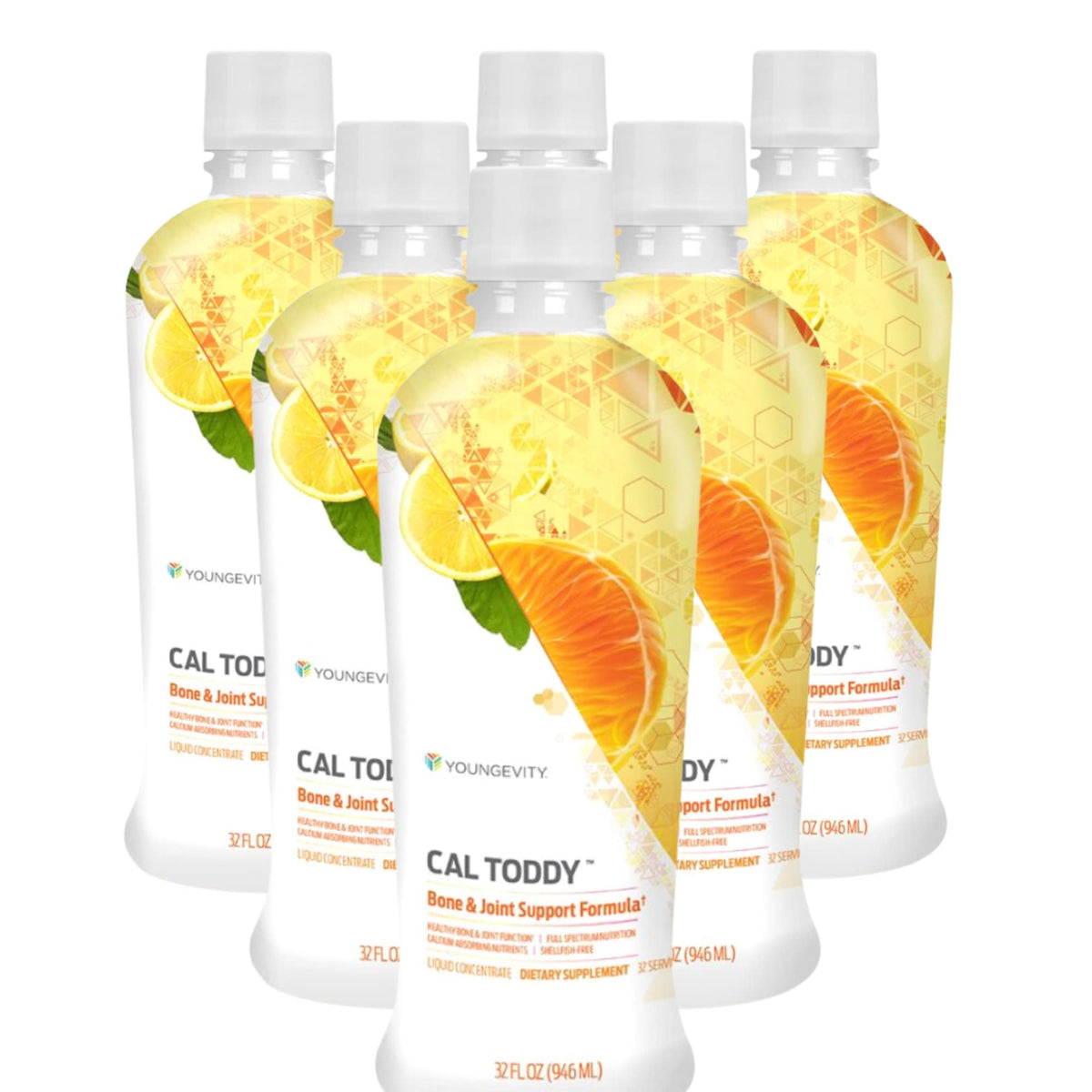 Youngevity Cal Toddy Calcium Magnesium Liquid - 32 fl oz (Pack of 6)