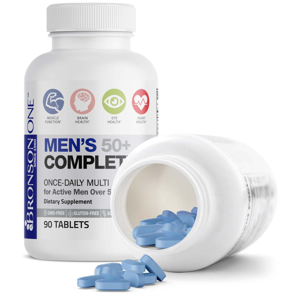 Bronson ONE Daily Mens 50+ Complete Multivitamin Multimineral