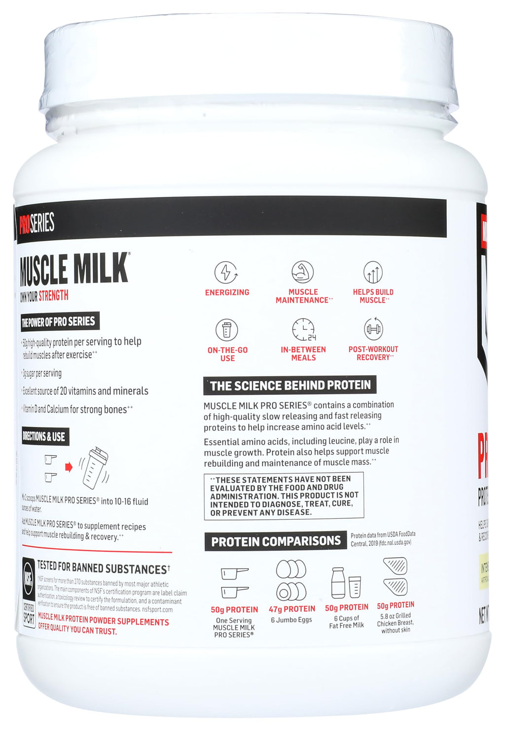 Muscle Milk Pro Series Whey Protein Powder Intense Vanilla - 2 Pounds - image 4