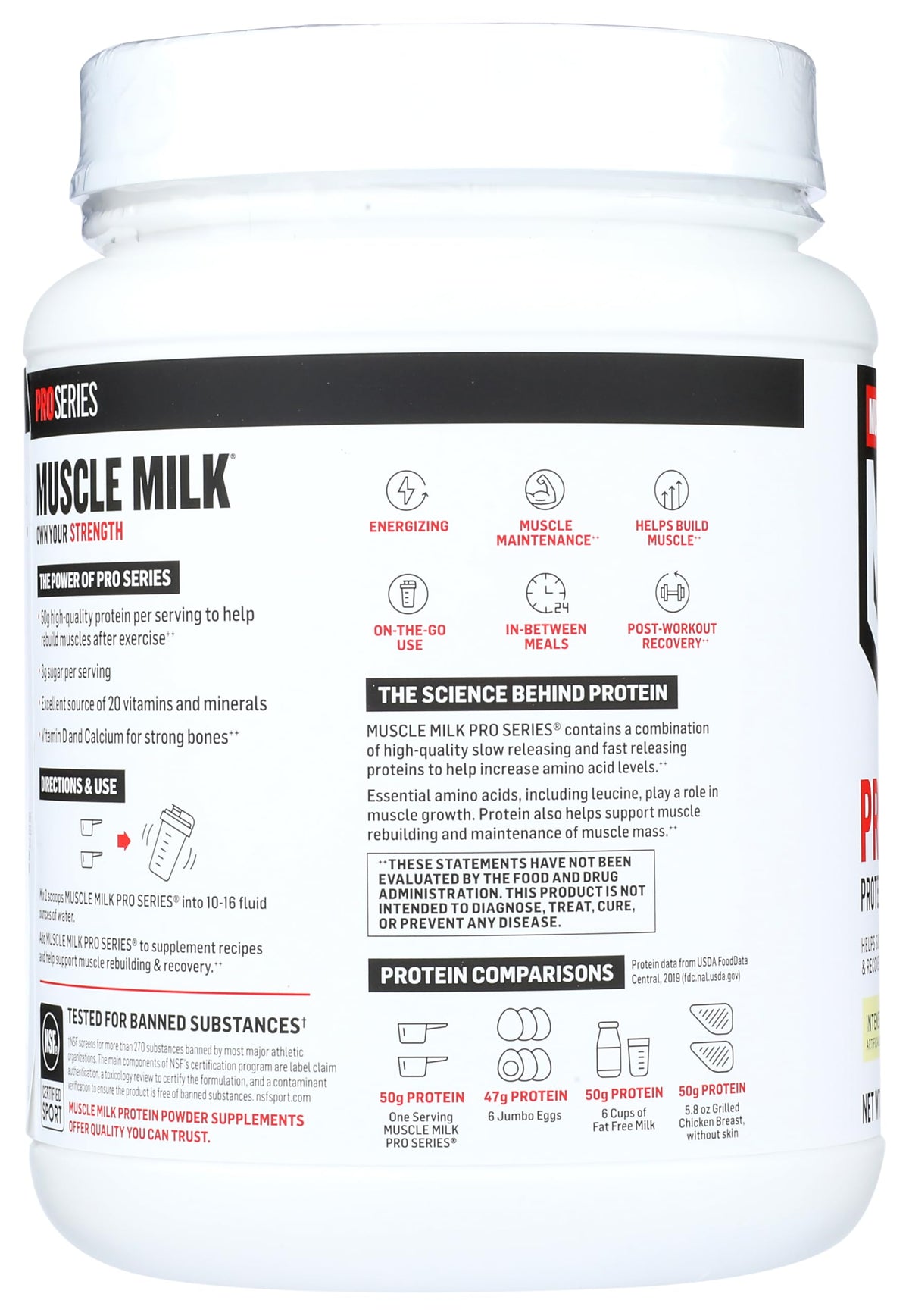Muscle Milk Pro Series Whey Protein Powder Intense Vanilla - 2 Pounds - image 4