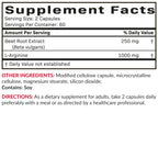 Futurebiotics Beet Root + L-Arginine - 120 Vegetarian Capsules - image 8