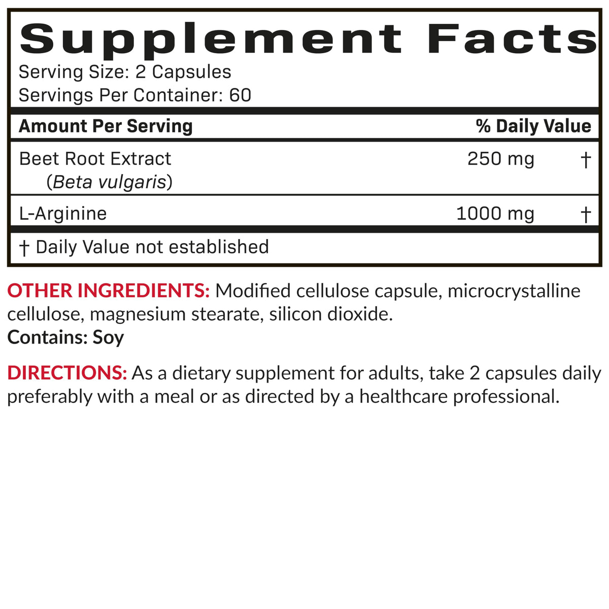 Futurebiotics Beet Root + L-Arginine - 120 Vegetarian Capsules - image 8