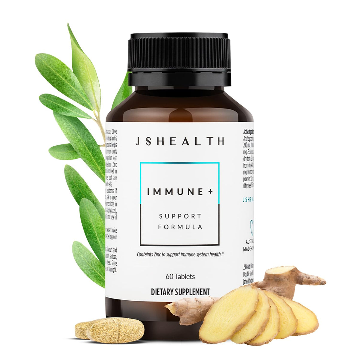 JSHealth Vitamins Immune+ Immunity Booster Supplement - 60 Tablets