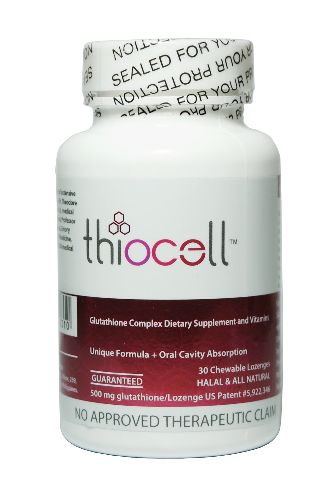 Thiocell Glutathione Complex Lozenge - 30 Lozenges