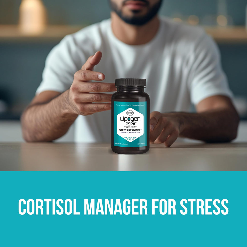 Lipogen PSPA Stress Relief Supplement Cortisol Manager - 90 Softgels - image 7