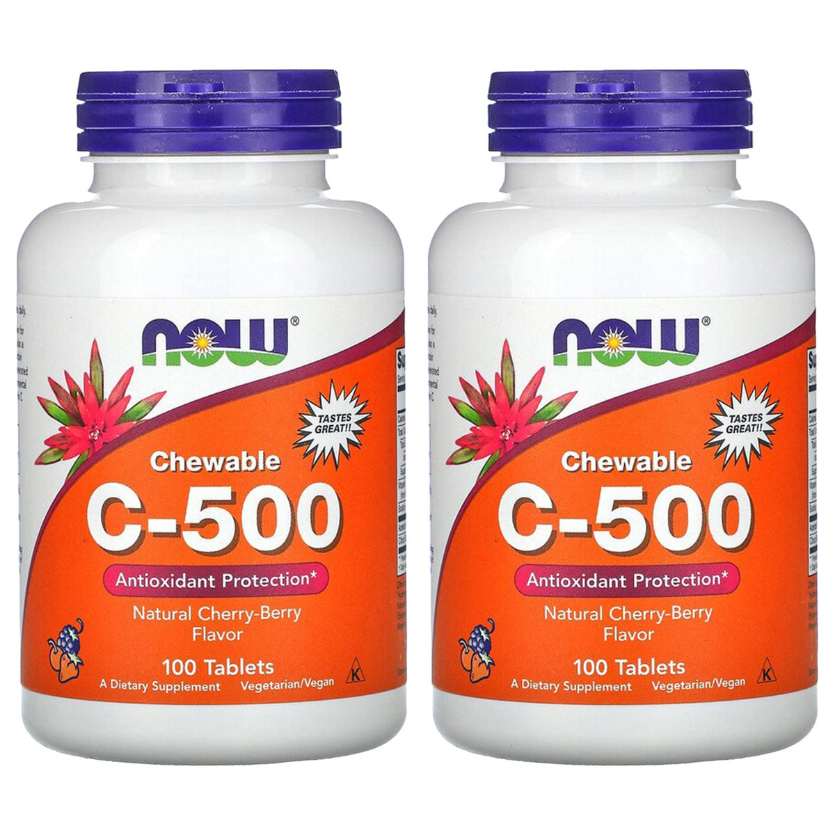 NOW Foods Vitamin C-500 Calcium Ascorbate - 100 Vegetarian Capsules
