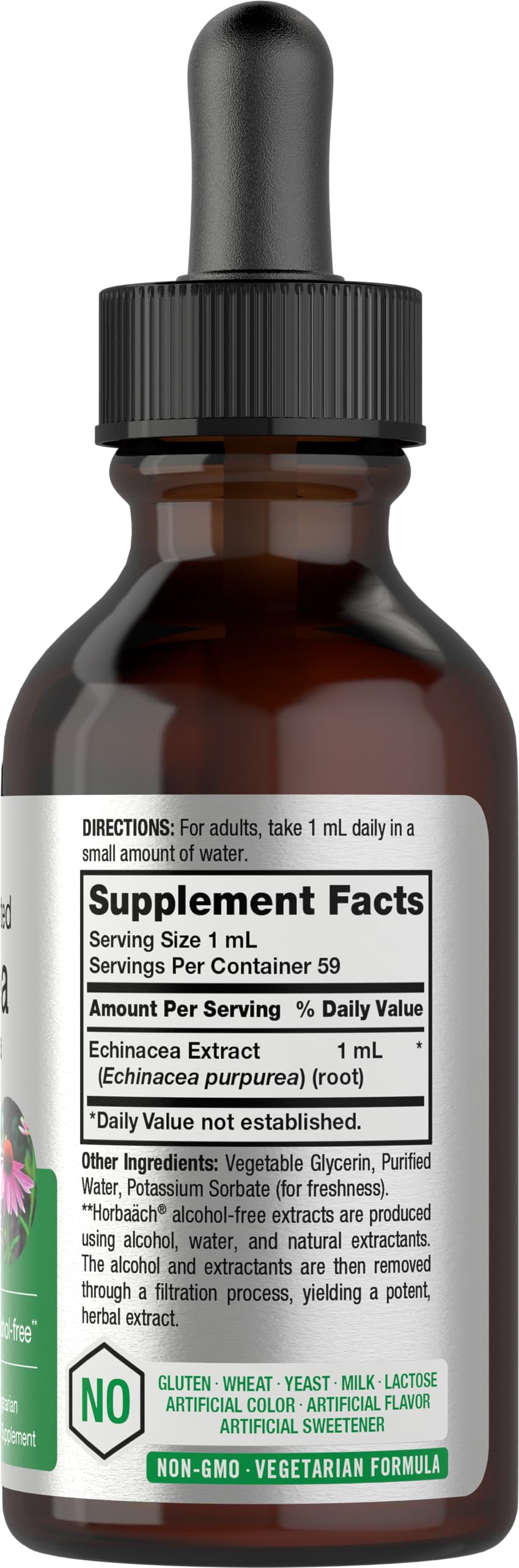 Horbäach Echinacea Drops Herb Tincture - 2 fl oz - image 2