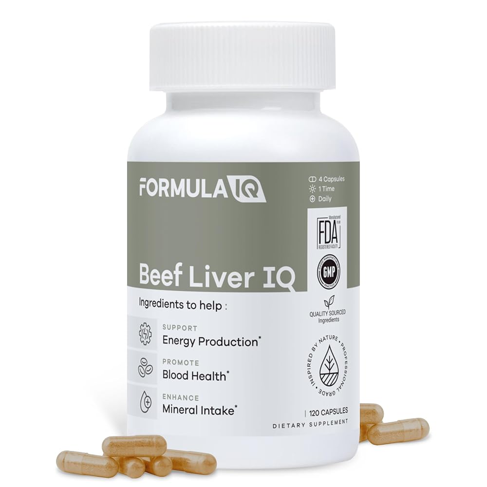 FIQ Formula IQ Beef Liver Capsules - 120 Capsules