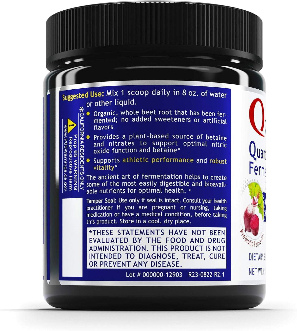 Quantum Nutrition Fermented Beets Organic Beet Root Powder - 6.3 oz - image 3