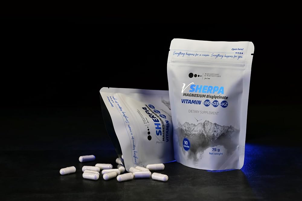 vSherpa Magnesium Bisglycinate with B6, D3 & K2 - 90 Capsules - image 4