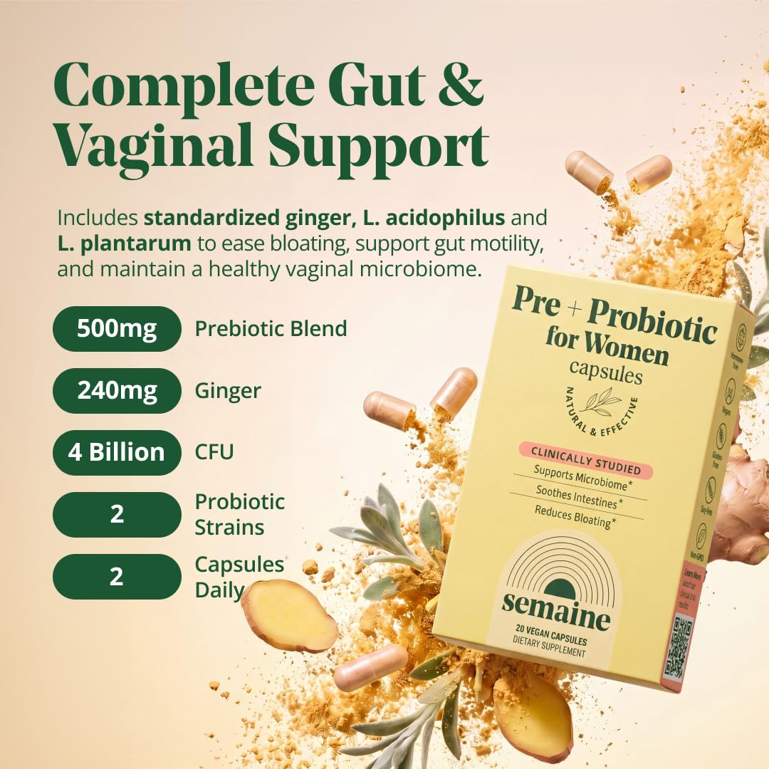 Semaine Health Prebiotics and Probiotics for Women - Women Probiotic