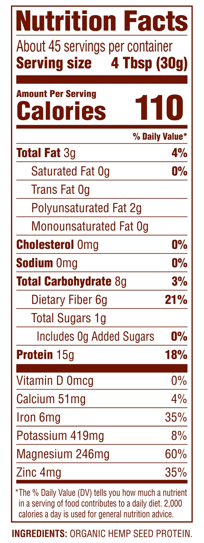 Nutiva Organic Cold-Pressed Hemp Seed Protein Powder