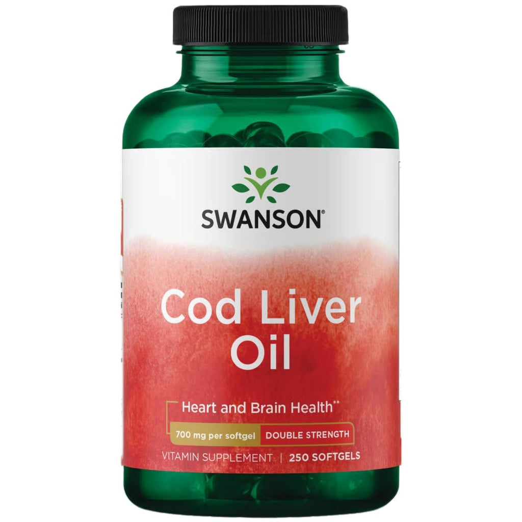 Swanson Cod Liver Oil with Vitamin A 700 mg - 250 Softgels