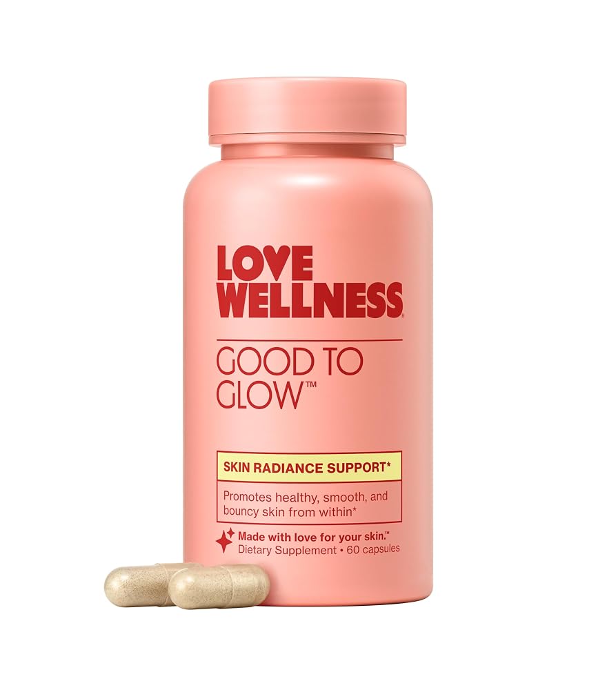 Love Wellness Good to Glow Collagen Biotin Capsules - 60 Count