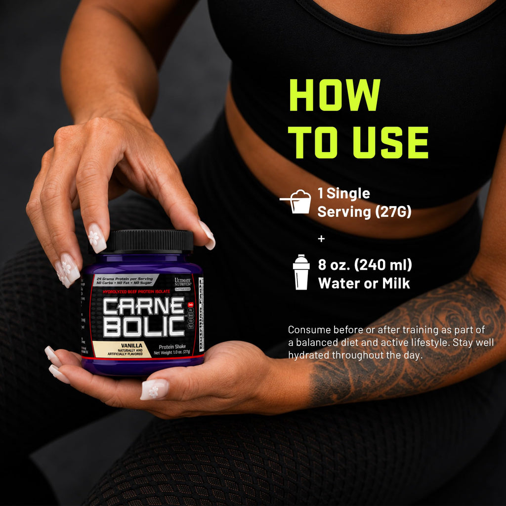 Ultimate Nutrition CarneBOLIC Beef Protein Isolate, Sample Pack