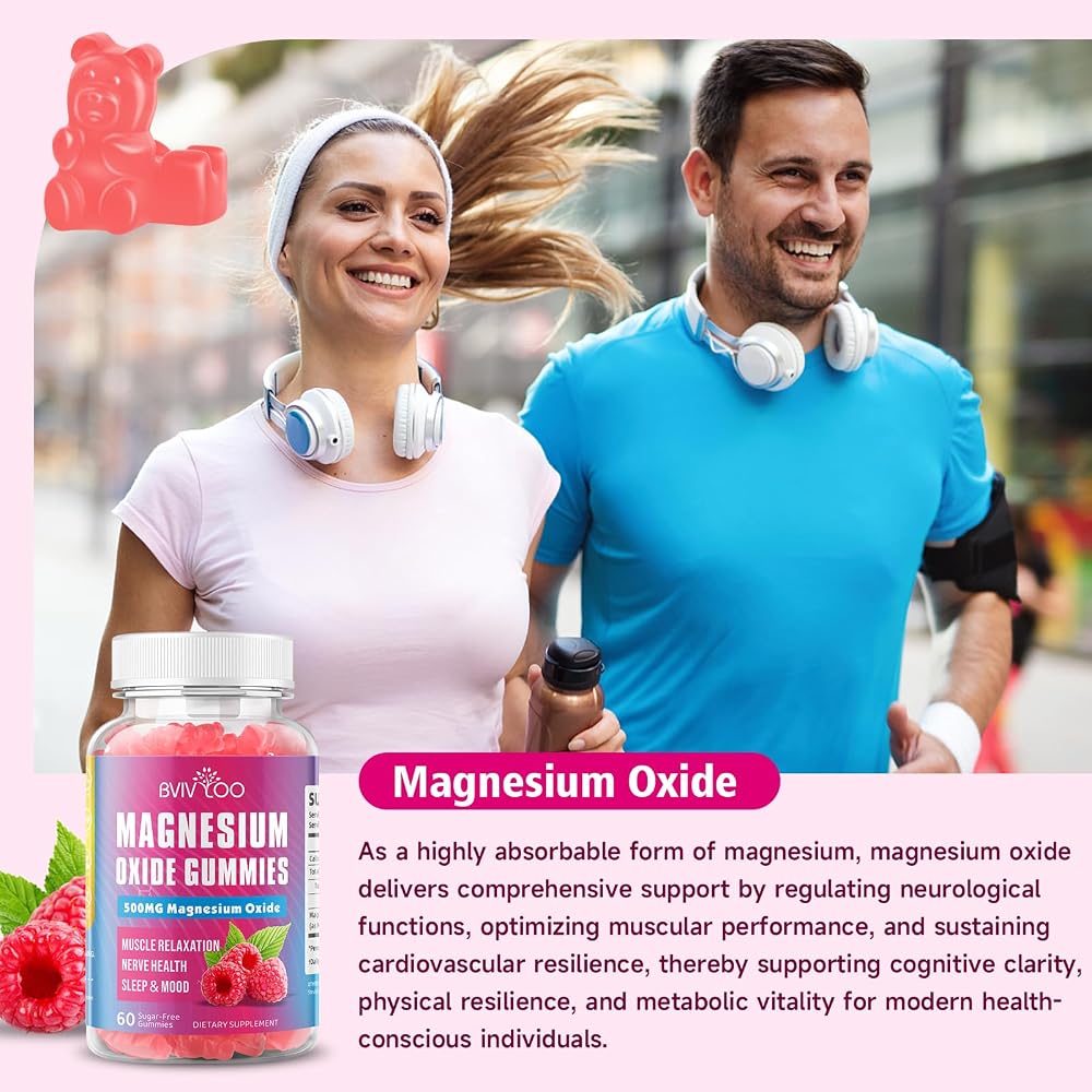 BVIVLOO Magnesium Oxide 400mg Gummies