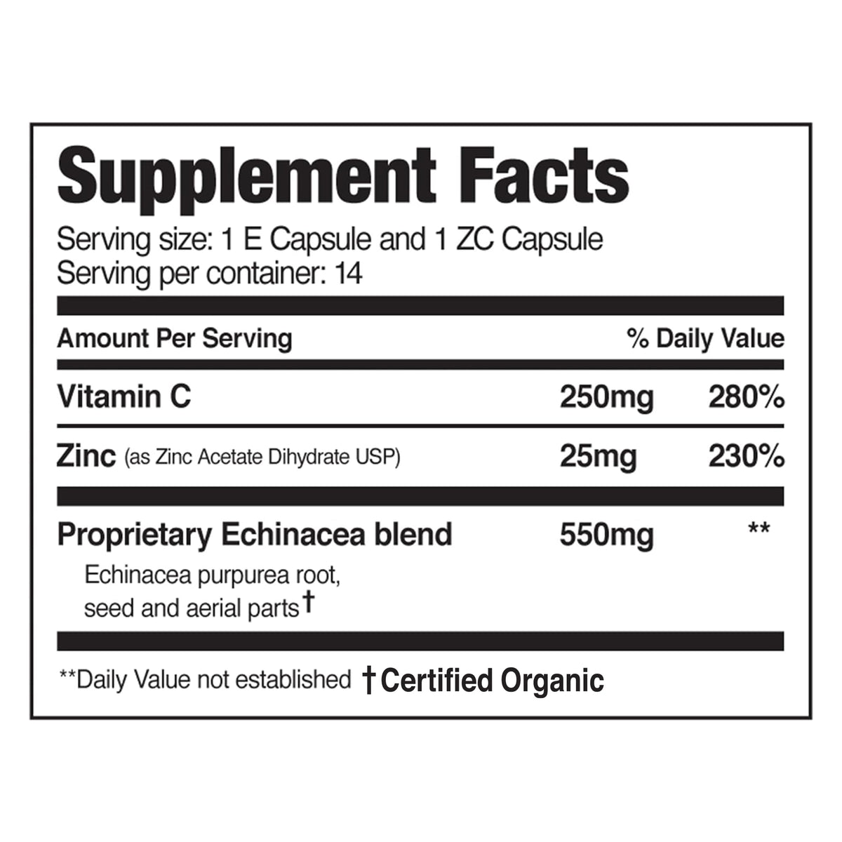 EZC Pak 5-Day Tapered Immune Support Booster - Vitamin Supplement