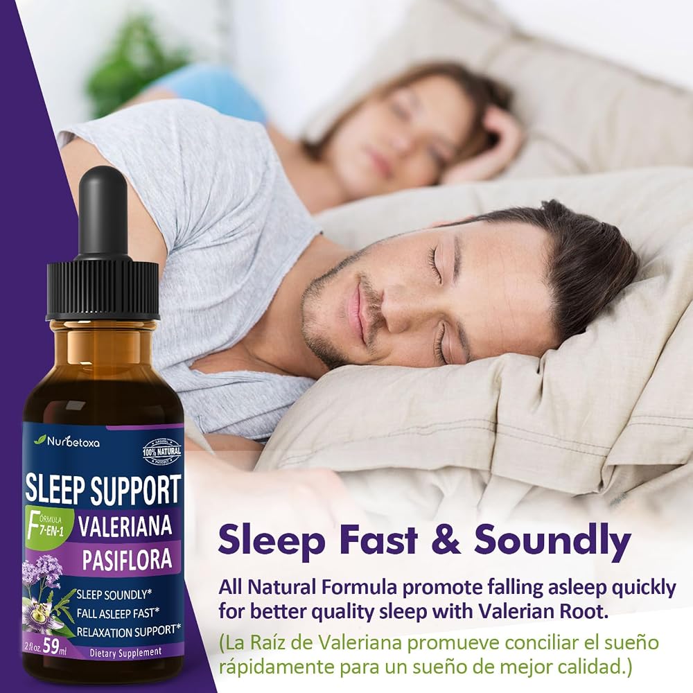 Nurbetoxa Valerian Sleep Support Drops - 2 Fl Oz - image 2