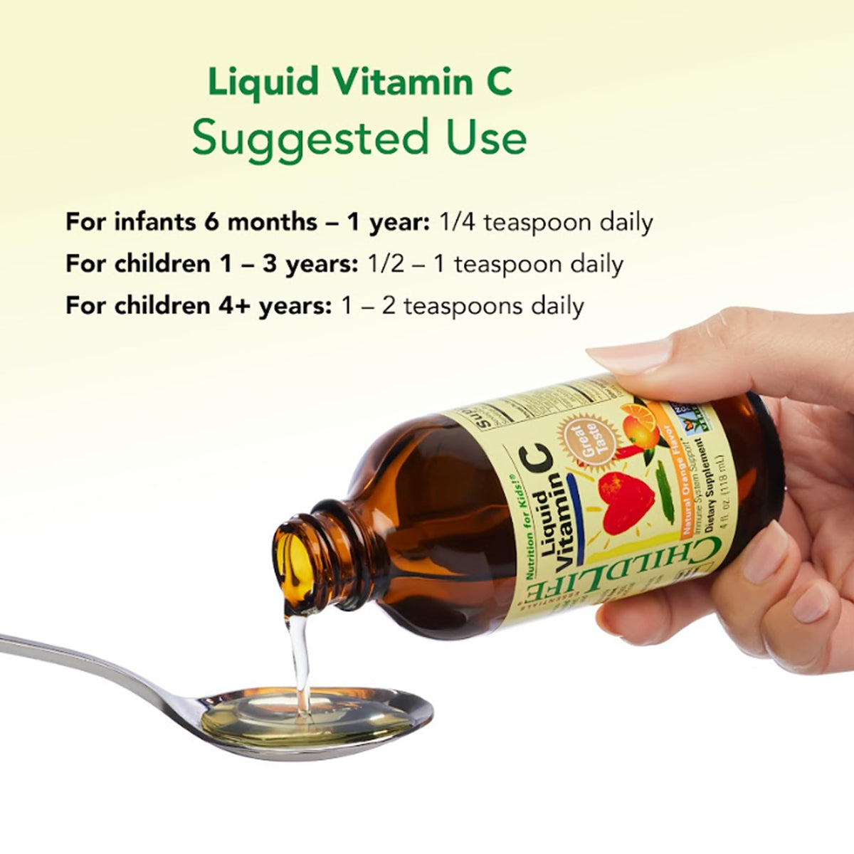 CHILDLIFE Essentials Kids Vitamin C - Liposomal Vitamin C Liquid