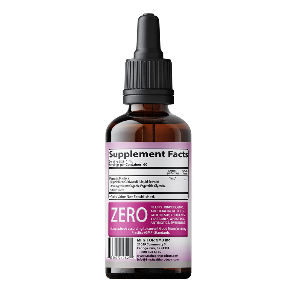 SMSHEALTHPRODUCTS Pueraria Mirifica Drops Herbal Extract - 2 Fl Oz - image 9
