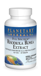 Planetary Herbals Full Spectrum Rhodiola Rosea Extract Tablets - 30 Count