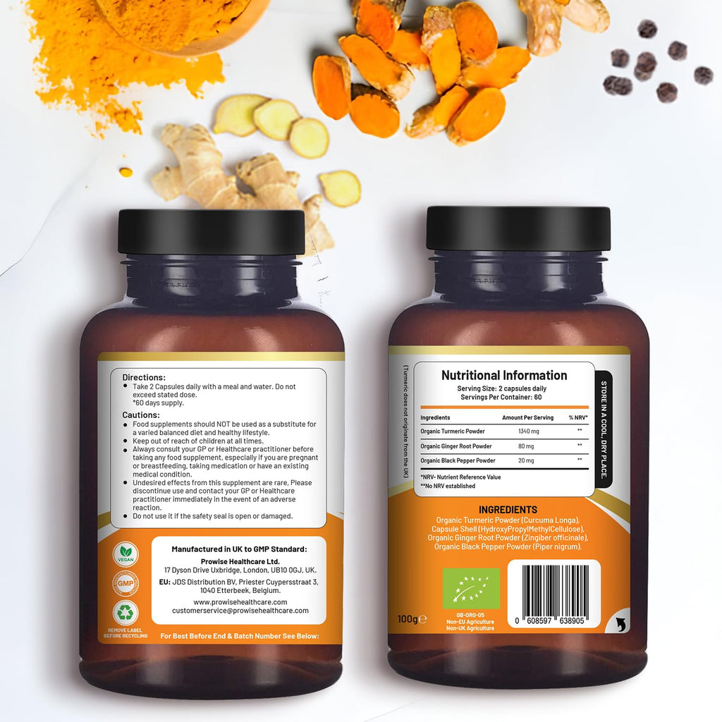 PH PROWISE Healthcare Turmeric Curcumin 1440mg with Black Pepper & Ginger - image 6