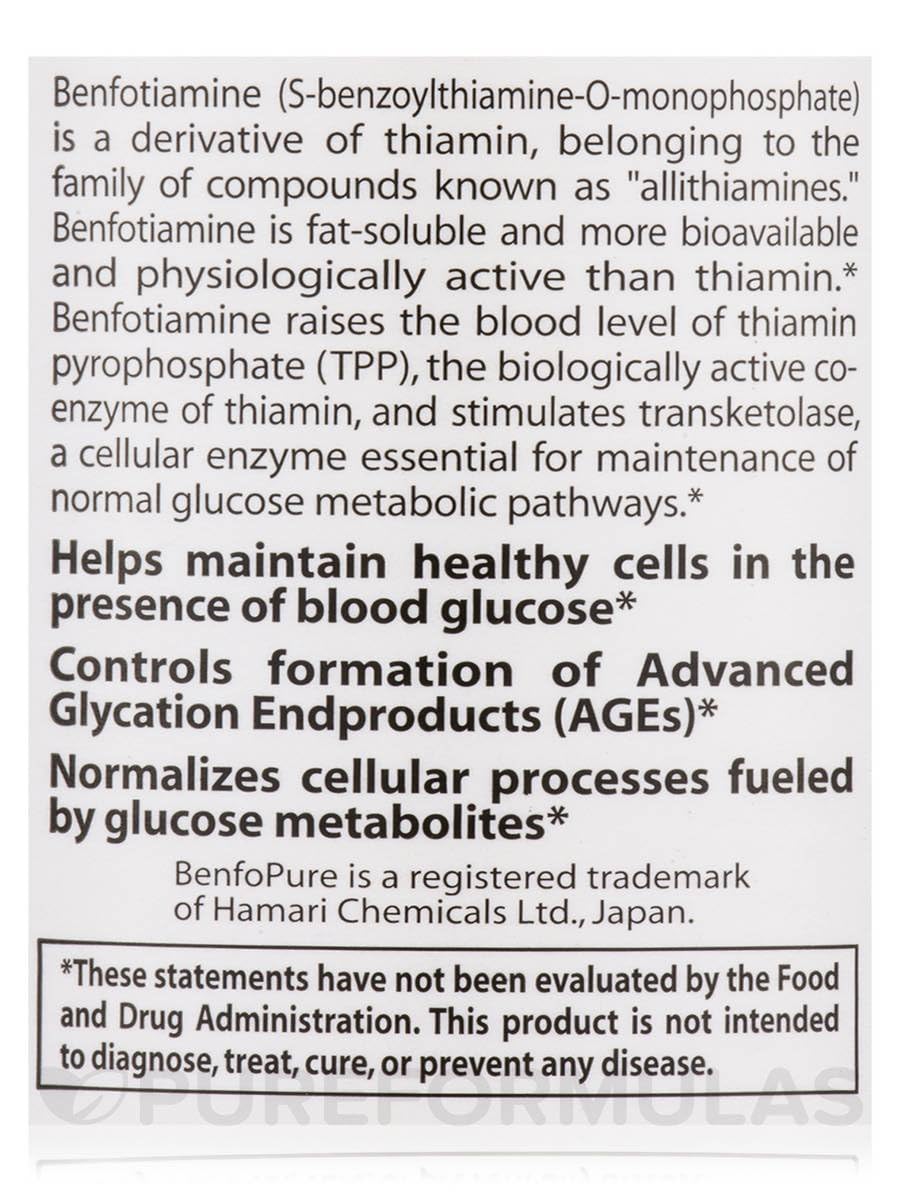 Doctor's Best Benfotiamine 150 mg - 120 Vegetarian Capsules - image 5
