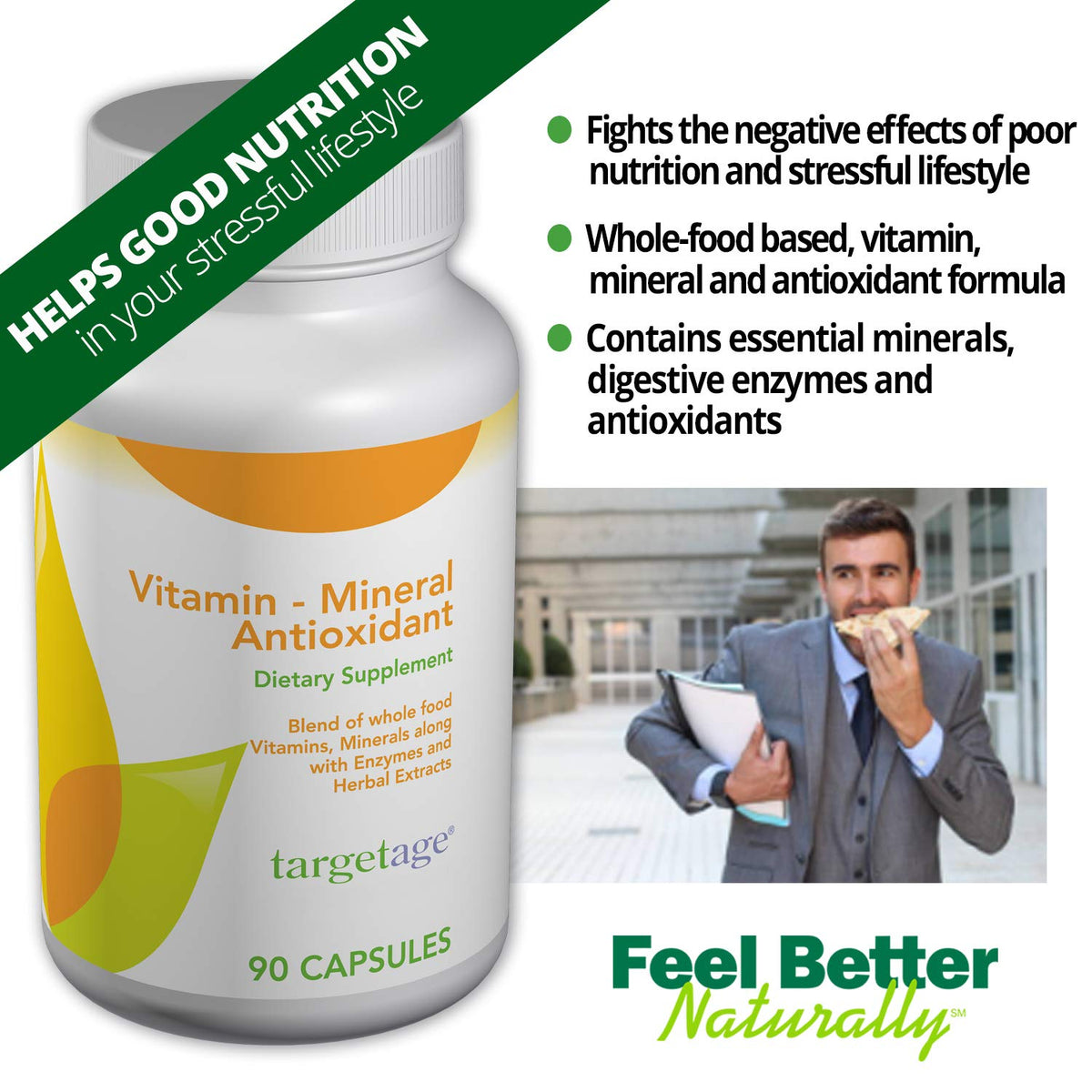 Targetage Vitamin Mineral Antioxidant Supplement - 90 Capsules - image 2