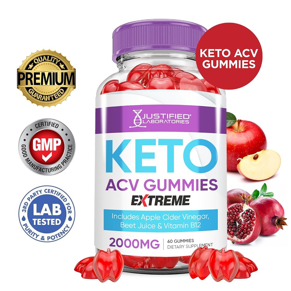 Justified Laboratories Keto ACV Gummies Advanced Support 2000MG - 120 Gummies - image 2